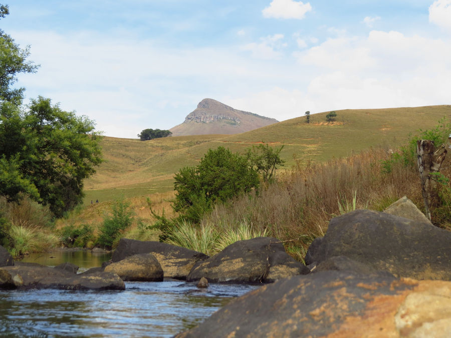 View of Inhlosane from the uMngeni river